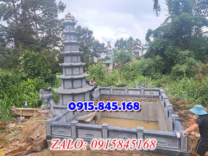 thiết kế thi công lắp đặt mộ tháp đá trọn gói sóc trăng