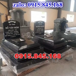 Mộ mộ đá đôi xây ốp đá Bà Rịa Vũng Tàu