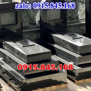 83- Mộ đôi đá song thân đơn giản nguyên trà vinh