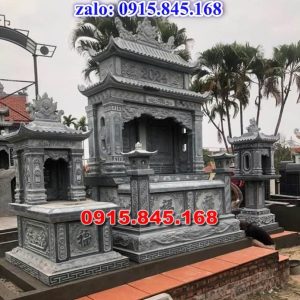 mẫu mộ đá đôi song thân phu thê có mái xuyên mộc – huyện long điền