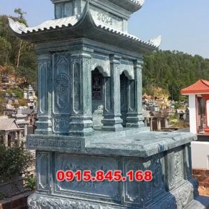 Mẫu mộ đôi ông bà xây gạch đá xi măng đất đỏ