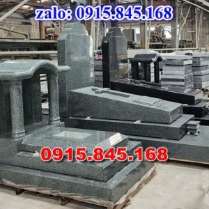 Mộ đôi cất để giữ tro cốt bằng đá tam cấp nguyên khối Mỹ Tho – thị xã Gò Công