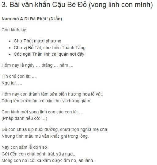 văn khấn bài cúng ngày rằm 15 16, văn khắn bài cúng mùng 1, văn khấn bài cúng gia tiên, văn khấn bài cúng ông bà bố mẹ, văn khấn bài cúng hàng ngày, văn khấn bài cúng mồ mả, văn khấn bài cúng công danh tài lộc sự nghiệp, văn khấn bài cúng sức khỏe bình an, văn khấn bài cúng tình duyên, văn khấn bài cúng cầu con, văn khấn bài cúng mẫu, văn khấn bài cúng bàn thờ ngoài trời, văn khấn bài cúng thờ phật, văn khấn bài cúng ban tam bảo, những điều kiêng kỵ nên tránh, lễ phục mặc đi chùa, cách sắm lễ sớ tạ, văn khấn bài cúng ban cộng đồng, 