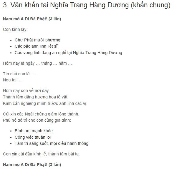 văn khấn bài cúng ngày rằm 15 16, văn khắn bài cúng mùng 1, văn khấn bài cúng gia tiên, văn khấn bài cúng ông bà bố mẹ, văn khấn bài cúng hàng ngày, văn khấn bài cúng mồ mả, văn khấn bài cúng công danh tài lộc sự nghiệp, văn khấn bài cúng sức khỏe bình an, văn khấn bài cúng tình duyên, văn khấn bài cúng cầu con, văn khấn bài cúng mẫu, văn khấn bài cúng bàn thờ ngoài trời, văn khấn bài cúng thờ phật, văn khấn bài cúng ban tam bảo, những điều kiêng kỵ nên tránh, lễ phục mặc đi chùa, cách sắm lễ sớ tạ, văn khấn bài cúng ban cộng đồng, 