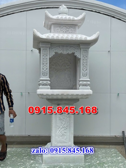miếu thờ thần linh, miếu thờ thiên địa, miếu thờ thông thiên, miếu thờ chư thiên, miếu thờ tiền chủ, miếu thờ phật quan âm, miếu thờ cửu trùng thiên, miếu thờ sơn thần núi, miếu thờ hà bá thần sông, miếu thờ ông tà, miếu thờ địa tạng vương, miếu thờ công ty, miếu thờ nhà máy, miếu thờ trên tầng lầu, miếu thờ nghĩa trang, miếu thờ lăng mộ, miếu thờ nhà mồ, miếu thờ vong cô hồn, Miếu thờ đặt ngoài sân trước nhà, miếu thờ trên tầng lầu, miếu thờ đá xanh trắng vàng, miếu thờ đá granite hoa cương, miếu thờ đá cẩm thạch, giá bán miếu thờ, kích thước miếu thờ, miếu thờ chạm điêu khắc hoa văn rồng phuọng, miếu thờ có 1 2 3 mái che, miếu thờ đơn giản có trụ, 