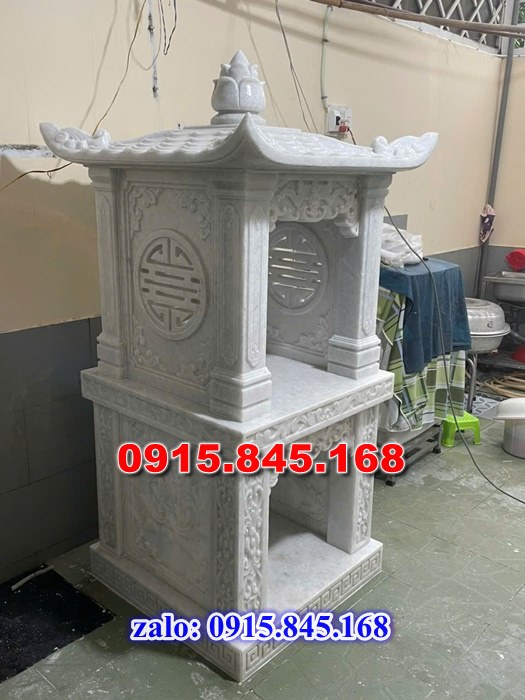miếu thờ thần linh, miếu thờ thiên địa, miếu thờ thông thiên, miếu thờ chư thiên, miếu thờ tiền chủ, miếu thờ phật quan âm, miếu thờ cửu trùng thiên, miếu thờ sơn thần núi, miếu thờ hà bá thần sông, miếu thờ ông tà, miếu thờ địa tạng vương, miếu thờ công ty, miếu thờ nhà máy, miếu thờ trên tầng lầu, miếu thờ nghĩa trang, miếu thờ lăng mộ, miếu thờ nhà mồ, miếu thờ vong cô hồn, Miếu thờ đặt ngoài sân trước nhà, miếu thờ trên tầng lầu, miếu thờ đá xanh trắng vàng, miếu thờ đá granite hoa cương, miếu thờ đá cẩm thạch, giá bán miếu thờ, kích thước miếu thờ, miếu thờ chạm điêu khắc hoa văn rồng phuọng, miếu thờ có 1 2 3 mái che, miếu thờ đơn giản có trụ, 