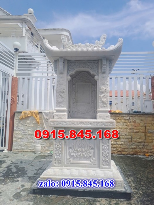 miếu thờ thần linh, miếu thờ thiên địa, miếu thờ thông thiên, miếu thờ chư thiên, miếu thờ tiền chủ, miếu thờ phật quan âm, miếu thờ cửu trùng thiên, miếu thờ sơn thần núi, miếu thờ hà bá thần sông, miếu thờ ông tà, miếu thờ địa tạng vương, miếu thờ công ty, miếu thờ nhà máy, miếu thờ trên tầng lầu, miếu thờ nghĩa trang, miếu thờ lăng mộ, miếu thờ nhà mồ, miếu thờ vong cô hồn, Miếu thờ đặt ngoài sân trước nhà, miếu thờ trên tầng lầu, miếu thờ đá xanh trắng vàng, miếu thờ đá granite hoa cương, miếu thờ đá cẩm thạch, giá bán miếu thờ, kích thước miếu thờ, miếu thờ chạm điêu khắc hoa văn rồng phuọng, miếu thờ có 1 2 3 mái che, miếu thờ đơn giản có trụ, 