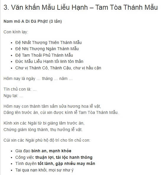 văn khấn bài cúng ngày rằm 15 16, văn khắn bài cúng mùng 1, văn khấn bài cúng gia tiên, văn khấn bài cúng ông bà bố mẹ, văn khấn bài cúng hàng ngày, văn khấn bài cúng mồ mả, văn khấn bài cúng công danh tài lộc sự nghiệp, văn khấn bài cúng sức khỏe bình an, văn khấn bài cúng tình duyên, văn khấn bài cúng cầu con, văn khấn bài cúng mẫu, văn khấn bài cúng bàn thờ ngoài trời, văn khấn bài cúng thờ phật, văn khấn bài cúng ban tam bảo, những điều kiêng kỵ nên tránh, lễ phục mặc đi chùa, cách sắm lễ sớ tạ, văn khấn bài cúng ban cộng đồng, bàn văn hầu đồng hát chầu,