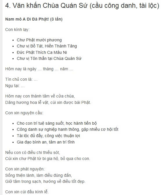 văn khấn bài cúng ngày rằm 15 16, văn khắn bài cúng mùng 1, văn khấn bài cúng gia tiên, văn khấn bài cúng ông bà bố mẹ, văn khấn bài cúng hàng ngày, văn khấn bài cúng mồ mả, văn khấn bài cúng công danh tài lộc sự nghiệp, văn khấn bài cúng sức khỏe bình an, văn khấn bài cúng tình duyên, văn khấn bài cúng cầu con, văn khấn bài cúng mẫu, văn khấn bài cúng bàn thờ ngoài trời, văn khấn bài cúng thờ phật, văn khấn bài cúng ban tam bảo, những điều kiêng kỵ nên tránh, lễ phục mặc đi chùa, cách sắm lễ sớ tạ, văn khấn bài cúng ban cộng đồng, bàn văn hầu đồng hát chầu,