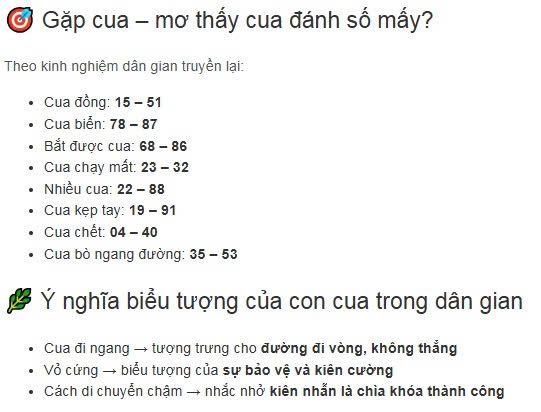 đi đường gặp cua đánh con gì, nhìn thấy cua đánh con gì, con cua đánh số mấy, gạp cua đen đánh con gì, gặp cua trắng đánh con gì, cua tam thể đánh con gì, cua chết đánh số mấy, cua đẻ đánh số mấy, 