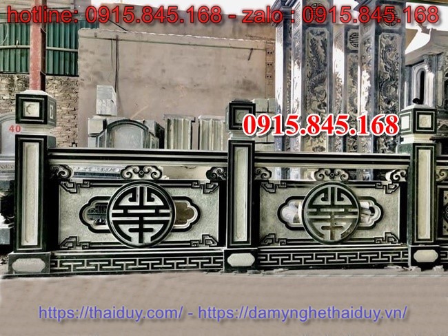 cổng đá, cột đá, đá lát sân nền, cột đồng trụ, lan can, tường bao, hàng rào đá, ngưỡng cửa