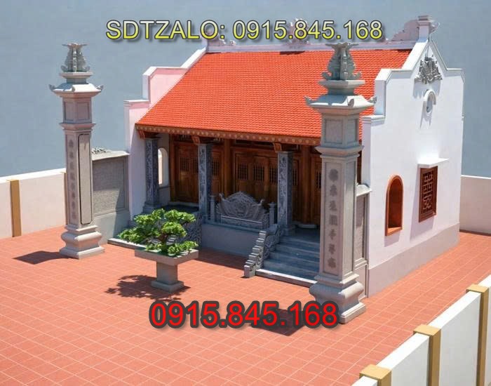 nhà thờ họ, từ đường gia tộc, lan can đá, cổng đá tam quan tứ trụ, cột đá đồng trụ, đá lát sân bậc thềm, tượng rồng đá, tượng nghê đá, tượng sư tử đá, tượng chó đá, tượng kỳ lân đá, chiếu rồng bằng đá, cột hiên hè, ngưỡng cửa đá, bịt bậc đá, hàng rào đá, tường bao đá, cuốn thư đá, bình phong đá, tắc môn đá, cây hương thờ thần linh, miếu thờ thần linh, am thờ thần linh,
