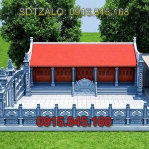 nhà thờ họ, từ đường gia tộc, lan can đá, cổng đá tam quan tứ trụ, cột đá đồng trụ, đá lát sân bậc thềm, tượng rồng đá, tượng nghê đá, tượng sư tử đá, tượng chó đá, tượng kỳ lân đá, chiếu rồng bằng đá, cột hiên hè, ngưỡng cửa đá, bịt bậc đá, hàng rào đá, tường bao đá, cuốn thư đá, bình phong đá, tắc môn đá, cây hương thờ thần linh, miếu thờ thần linh, am thờ thần linh,